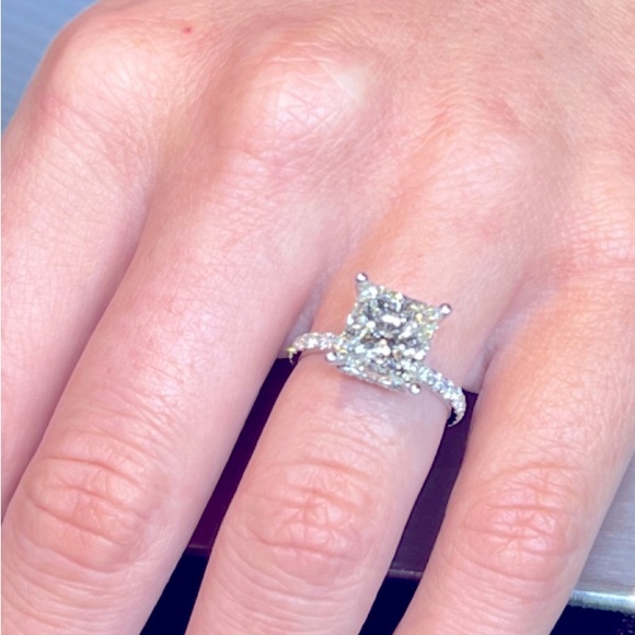 Custom Certified Diamond Engagement Ring 3.64 CTW - Picture 4 of 6